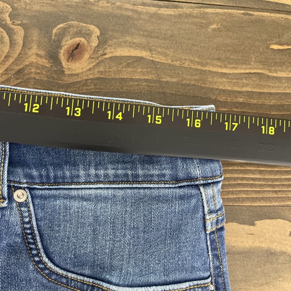 Spanx Pull On Straight Leg Jeans Womens Size XL Medium Wash Stretch Minimalist - Picture 6 of 11